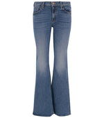 Blue Flared High Rise Jeans 1