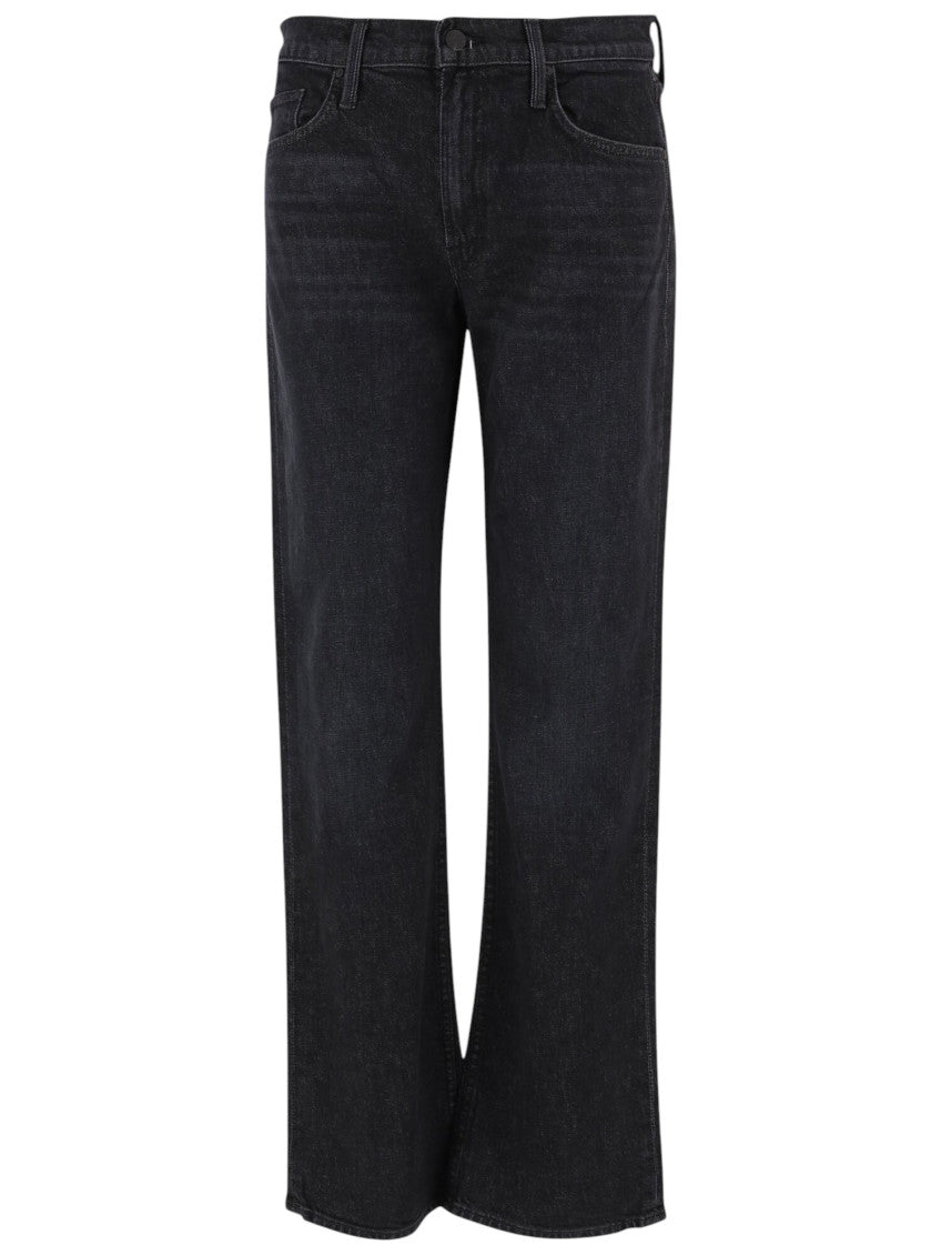 Black Bootcut Mid Rise Jeans 1
