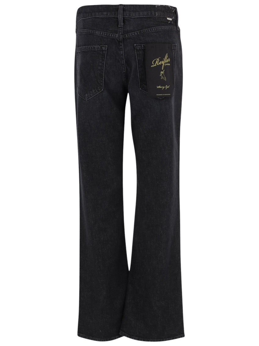 Black Bootcut Mid Rise Jeans 2