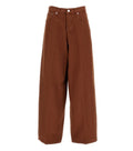 Dark Brown Flared High Rise Jeans 1