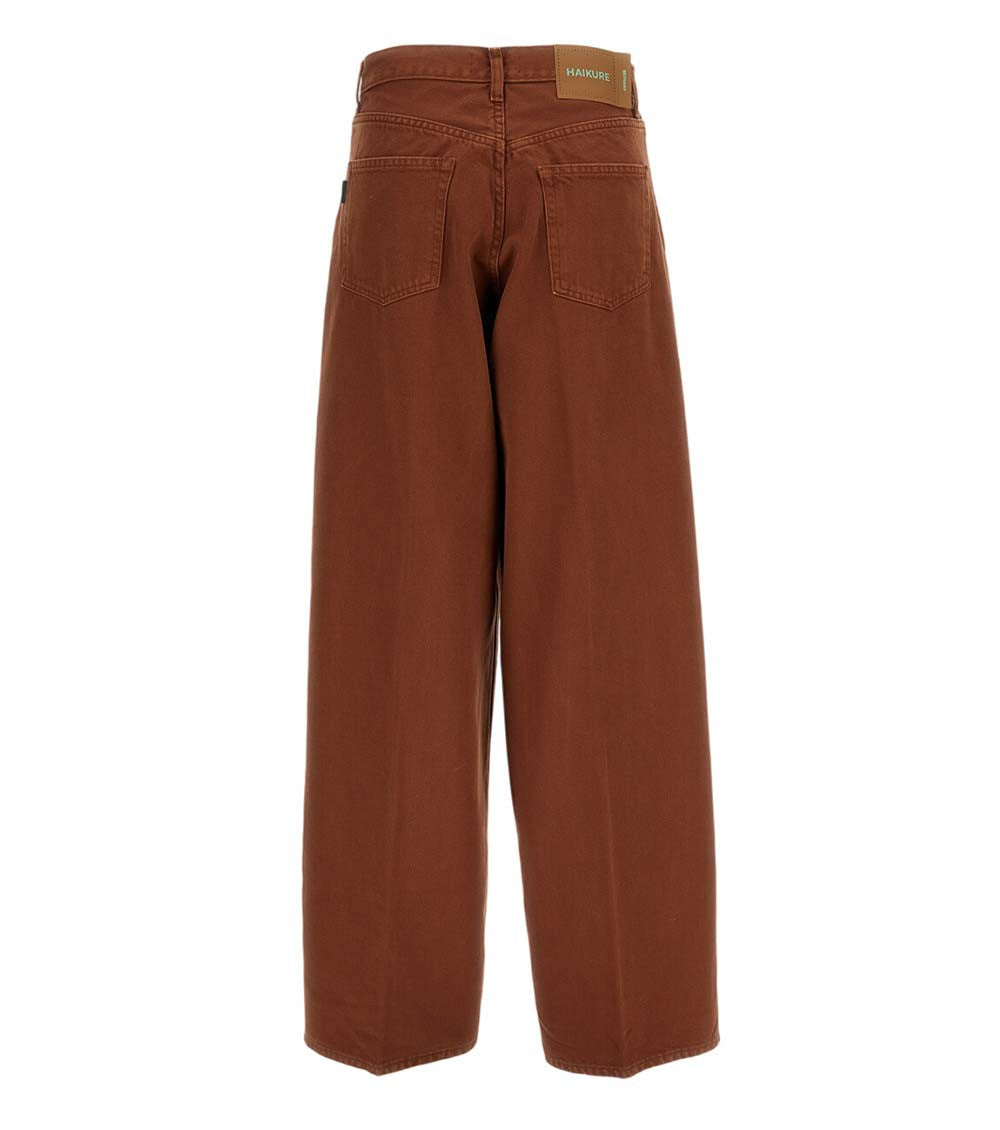 Dark Brown Flared High Rise Jeans 2