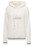 White Embroidered Logo Hoodie 1