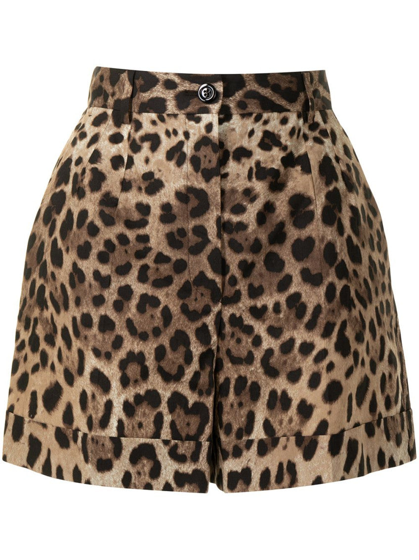 Brown Printed Shorts 1