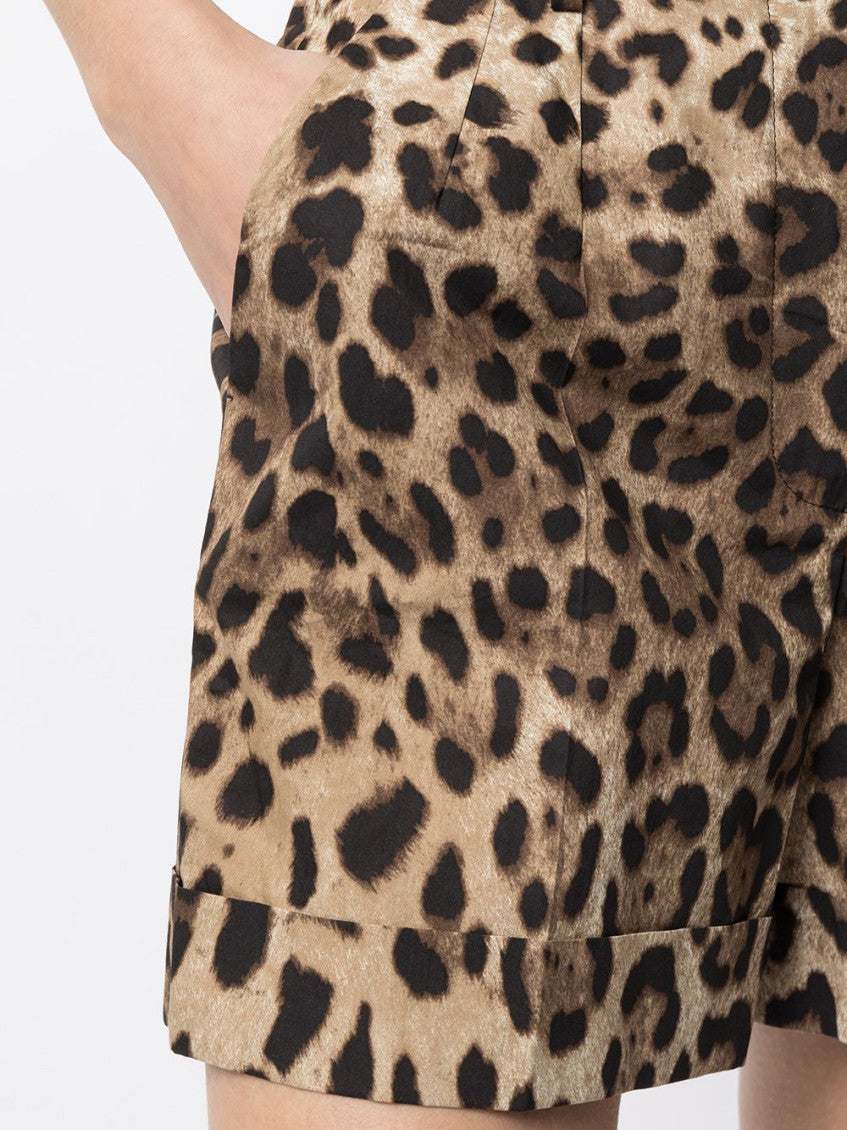 Brown Printed Shorts 4