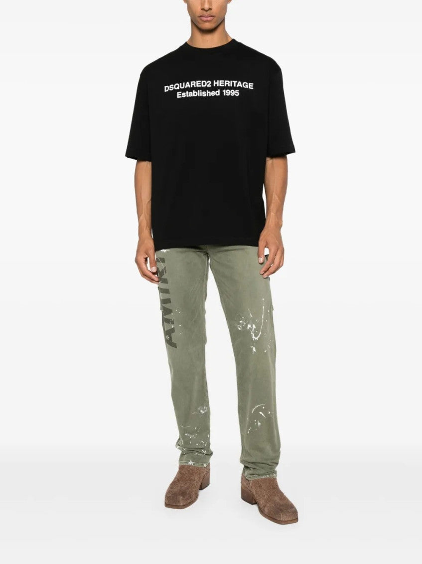 Black Crewneck Printed T-Shirt 3