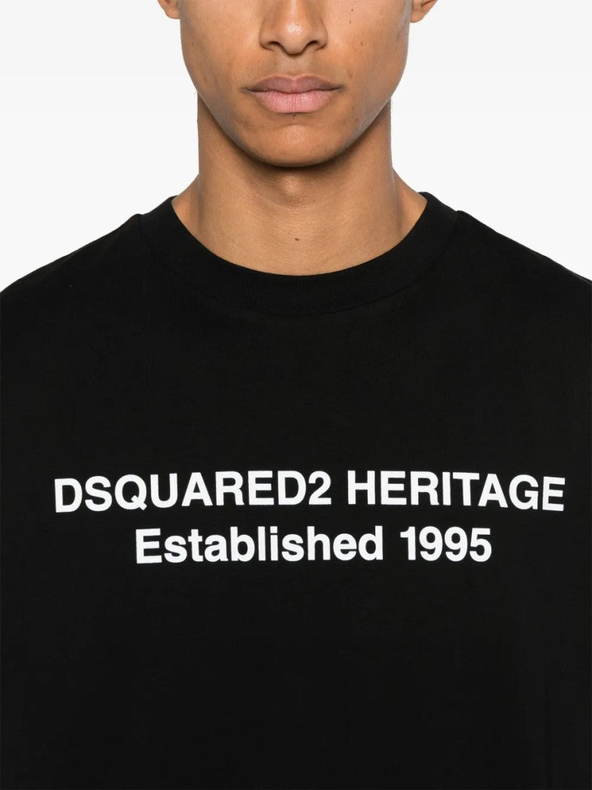 Black Crewneck Printed T-Shirt 4