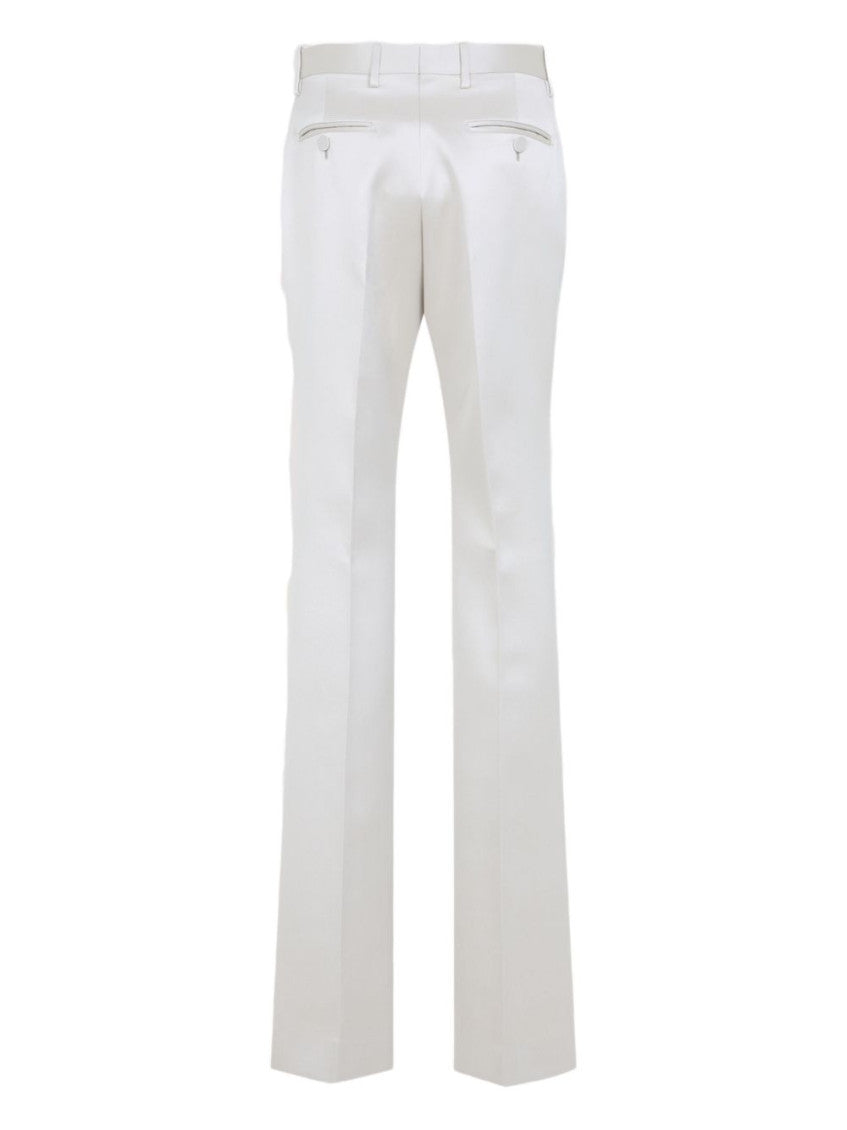 White Straight-leg Trousers 2