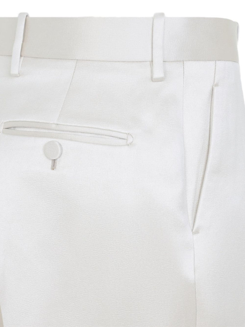 White Straight-leg Trousers 3