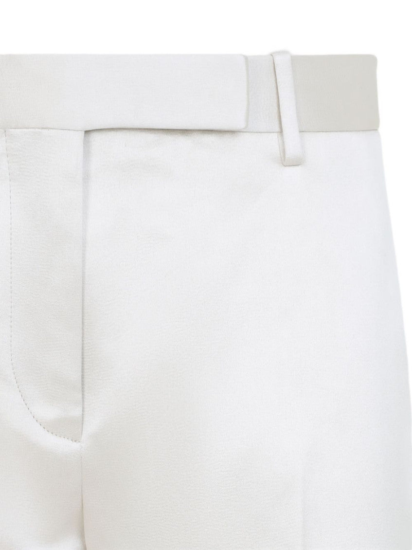 White Straight-leg Trousers 4