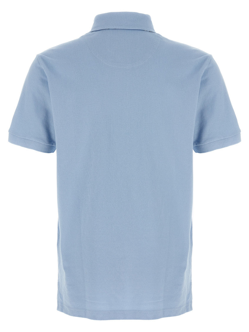 Light Blue Pegaso polo shirt 2