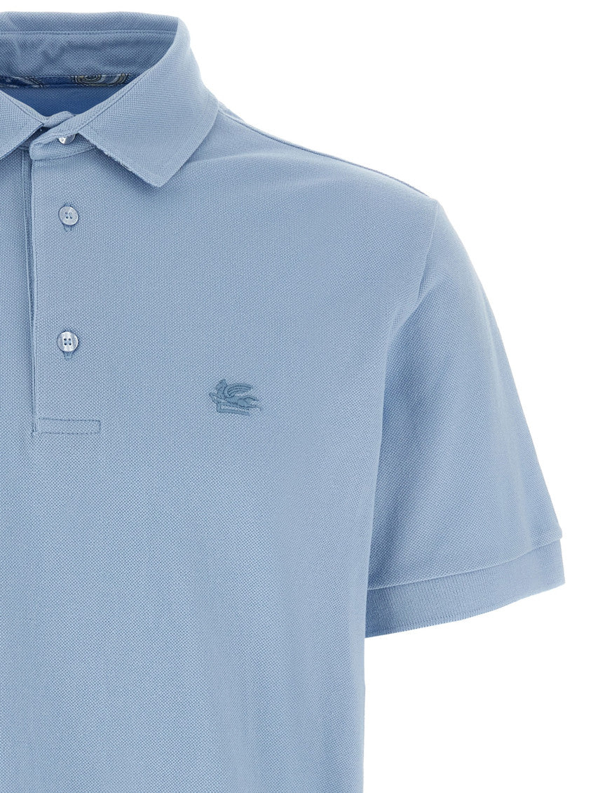 Light Blue Pegaso polo shirt 3