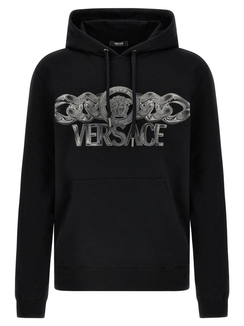 Black Medusa On Chain Hoodie 1