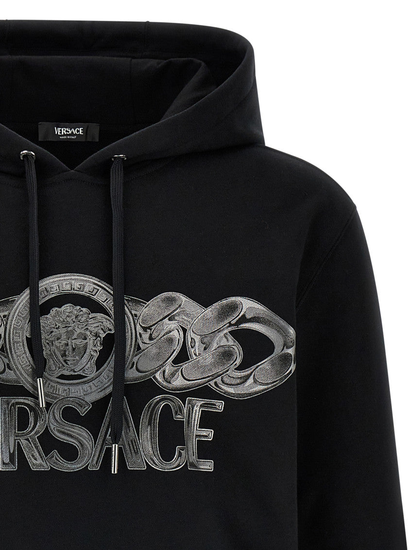 Black Medusa On Chain Hoodie 3