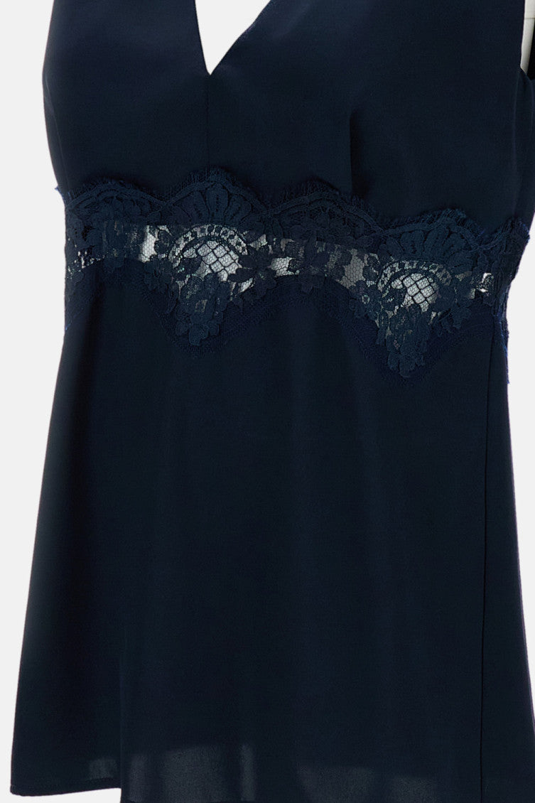 Dark Blue Sleeveless Top 3