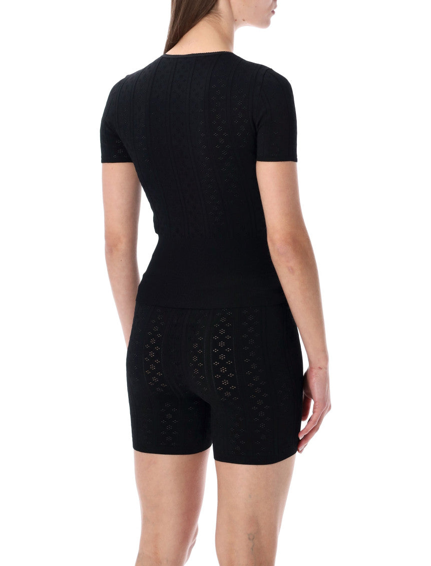 Black Knitted T-Shirt 2