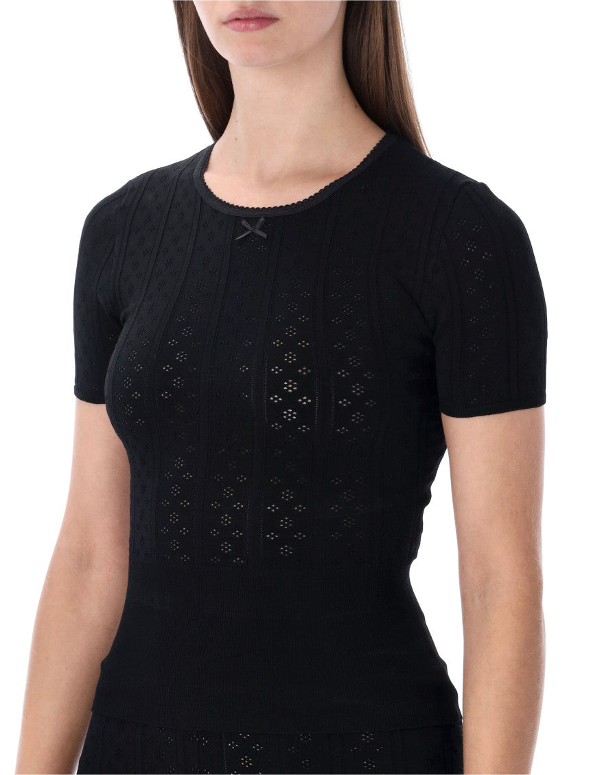 Black Knitted T-Shirt 3