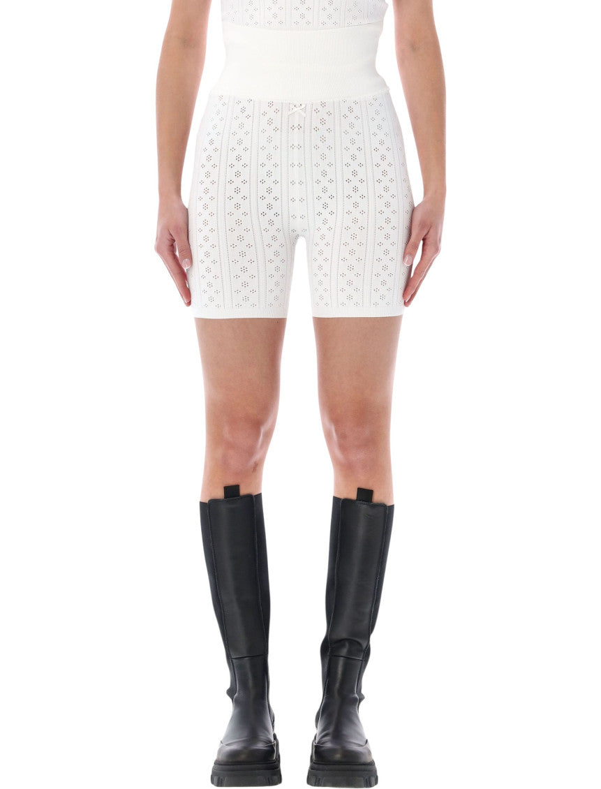 Off White Knitted Shorts 1