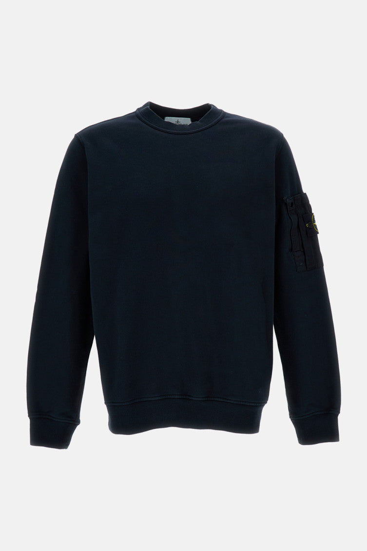 Dark Blue Crew-neck Sweatshirt 1