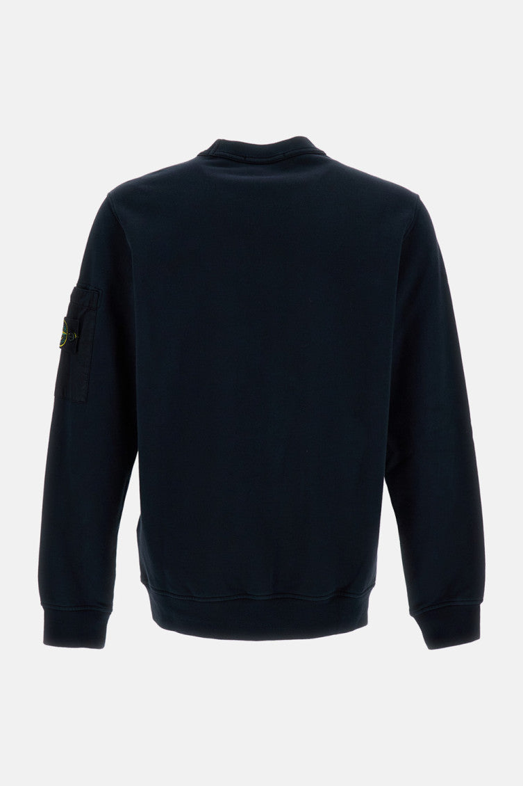 Dark Blue Crew-neck Sweatshirt 2