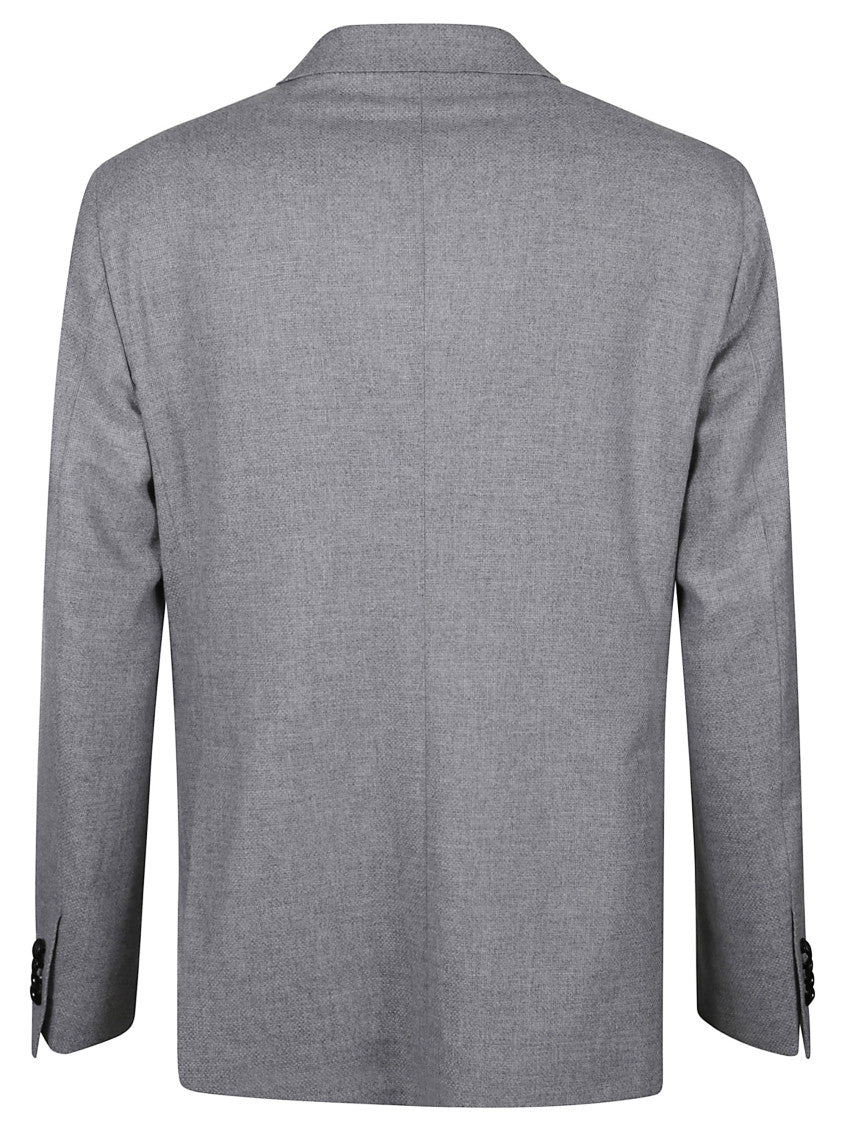 Grey Single-breasted Blazer 2
