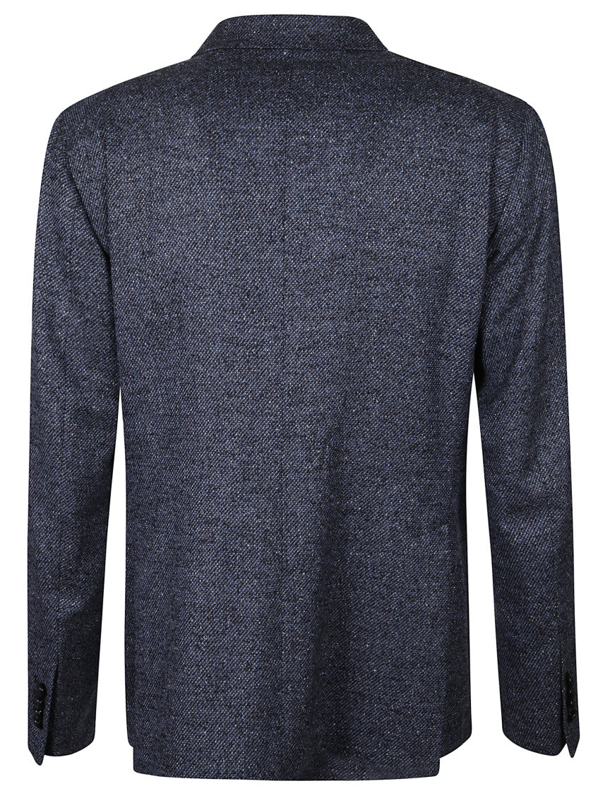 Blue Double-breasted Blazer 2