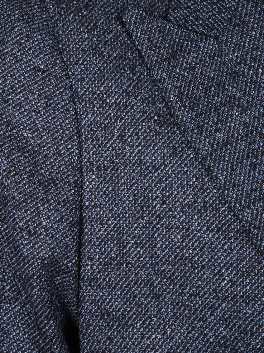 Blue Double-breasted Blazer 3
