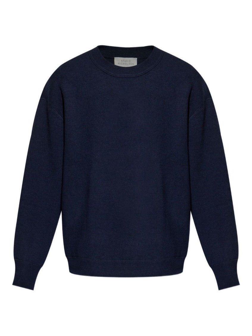 Navy Blue Crew-Neck Sweater 1