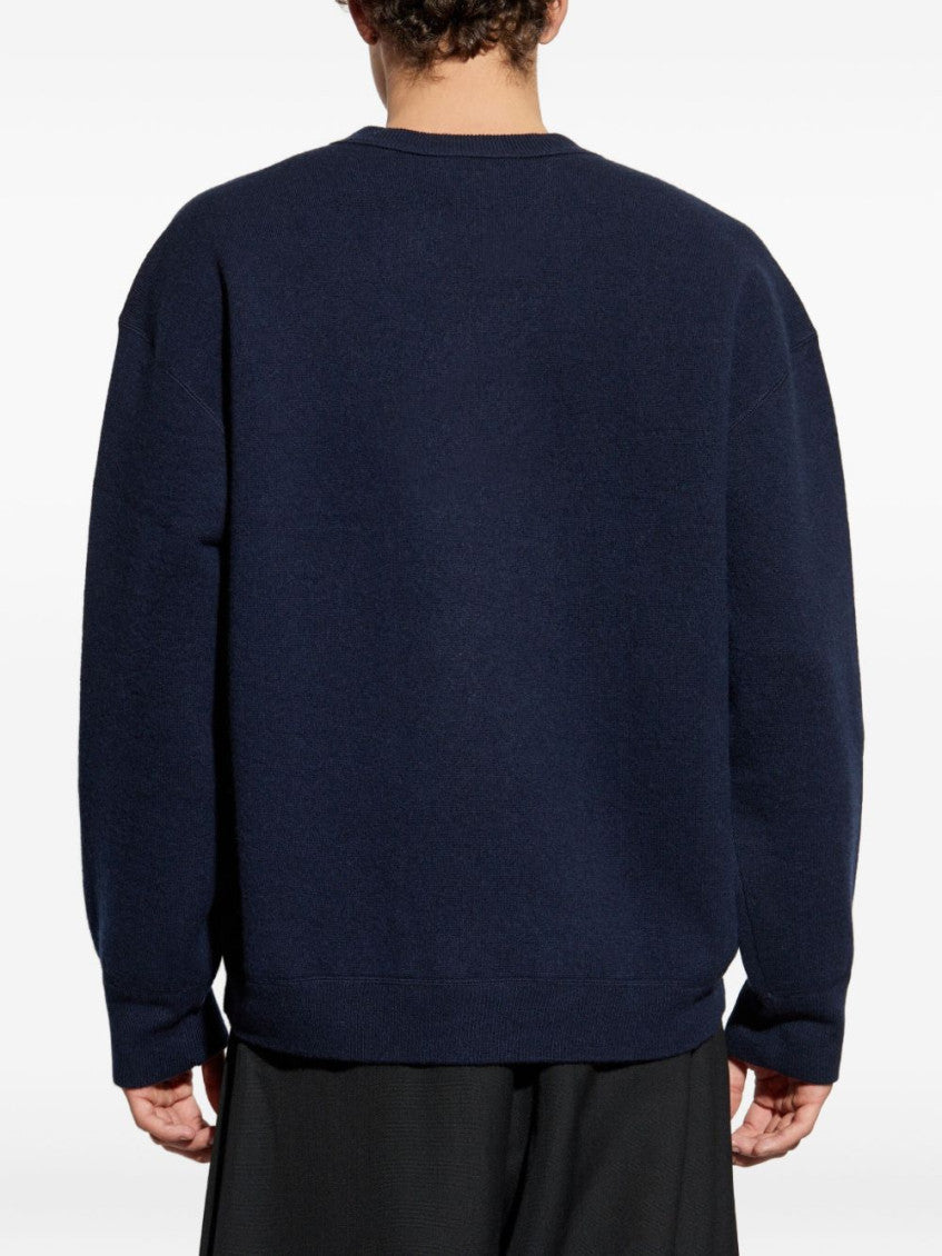 Navy Blue Crew-Neck Sweater 4