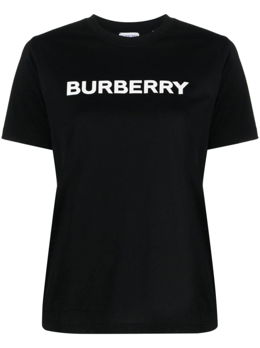 Black Logo cotton t-shirt 1