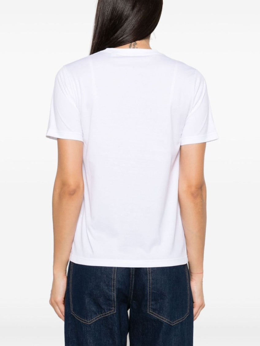 White Logo cotton t-shirt 4