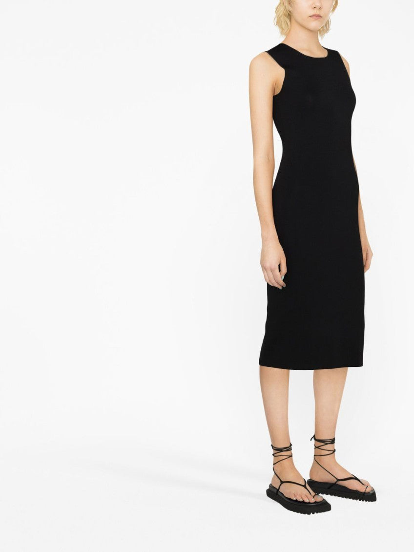 Black Knitted midi dress 3