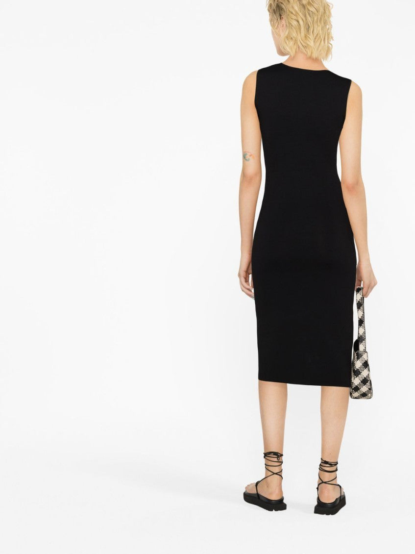 Black Knitted midi dress 4