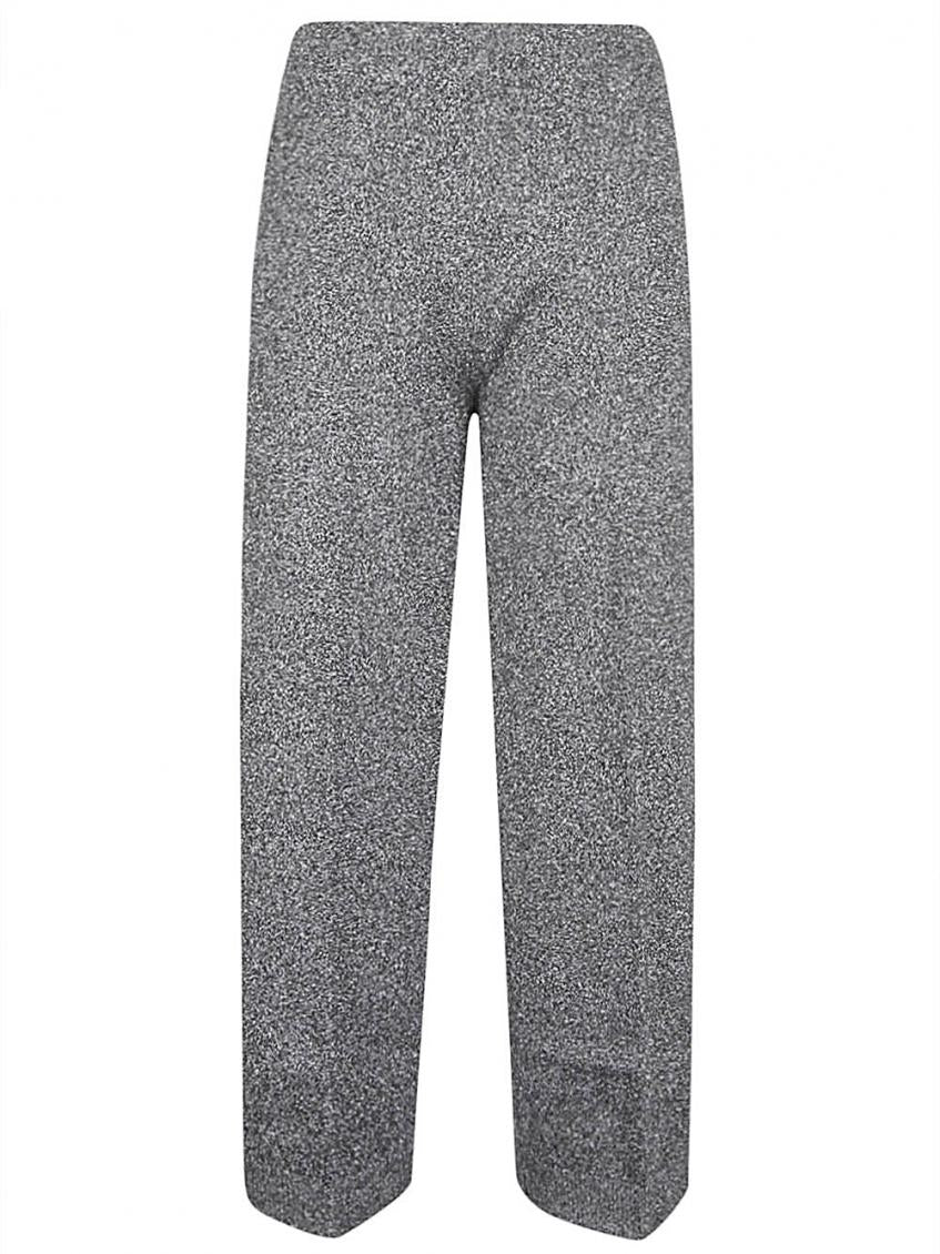 Grey Viscose Wide Leg Trousers 2