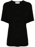 Black Ribbed Jersey T-shirt 1