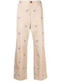 Beige Cotton trousers 1