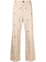 Beige Cotton trousers 1