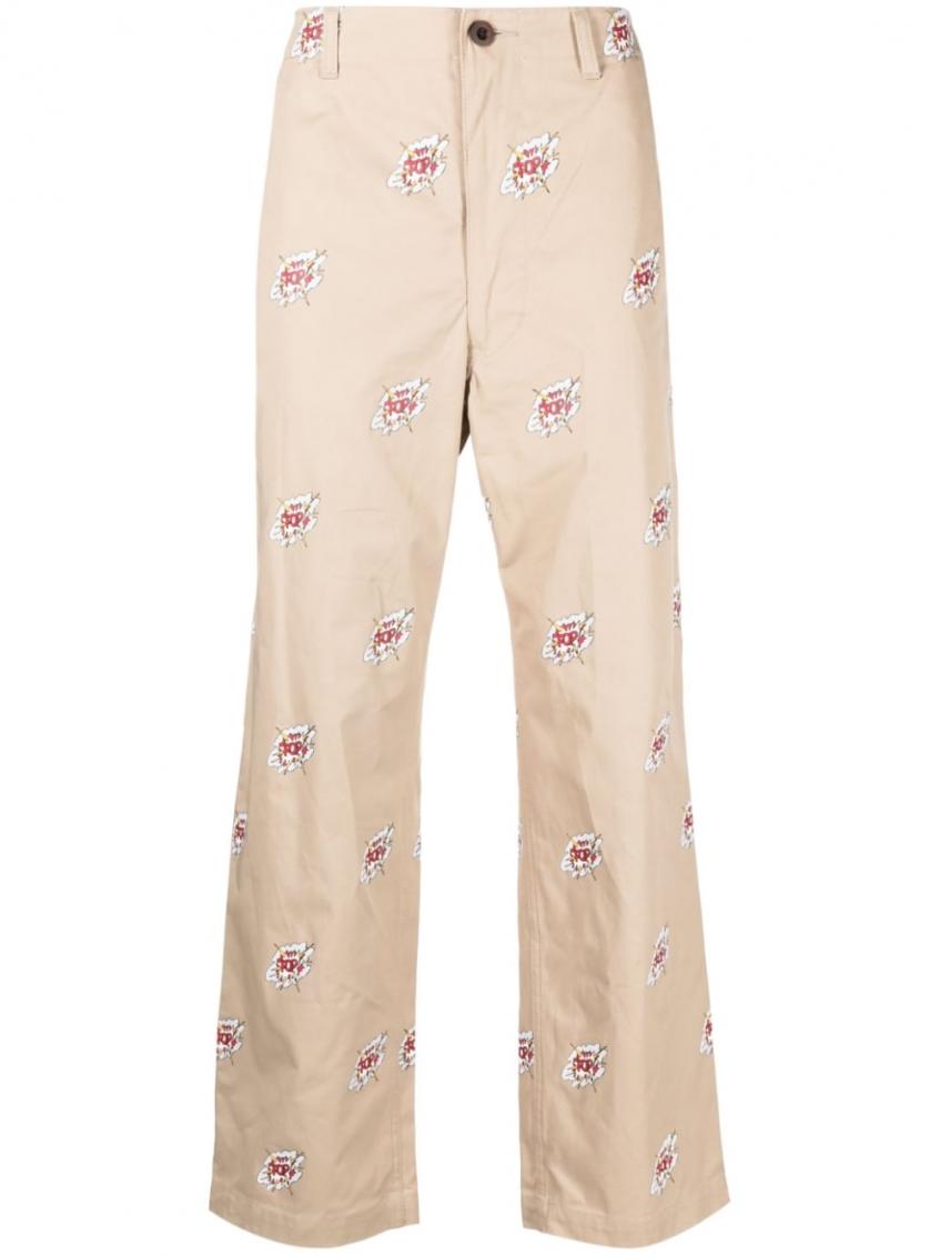 Beige Cotton trousers 2