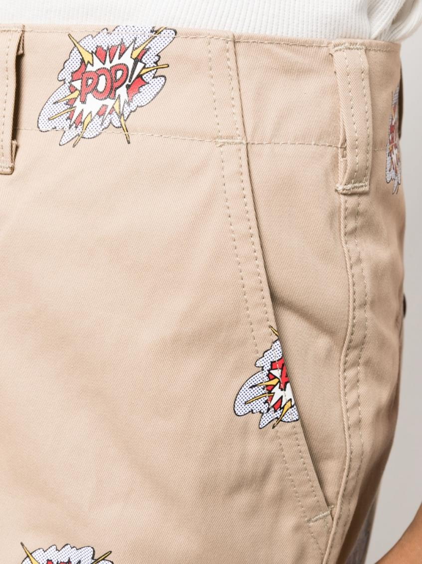 Beige Cotton trousers 3