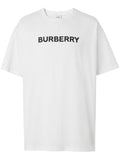 White Logo Cotton T-shirt 1