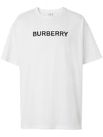 White Logo Cotton T-shirt 1