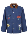 Navy Blue Embroidered Denim Jacket 1