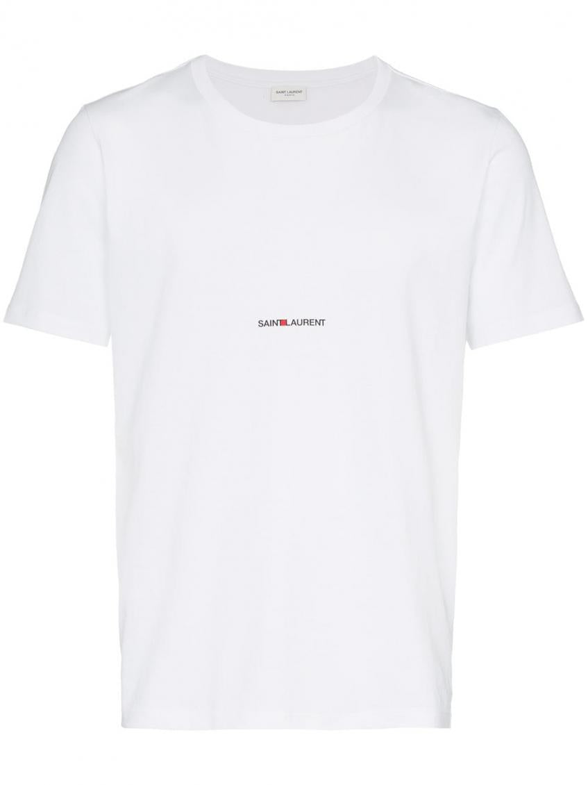 White Embroidered Logo T-shirt 1