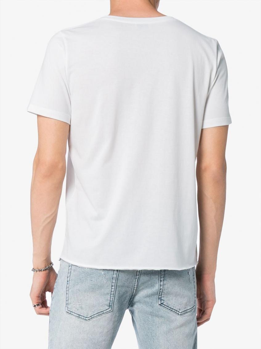 White Embroidered Logo T-shirt 5