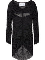 Black Cut-out Mesh Top 1
