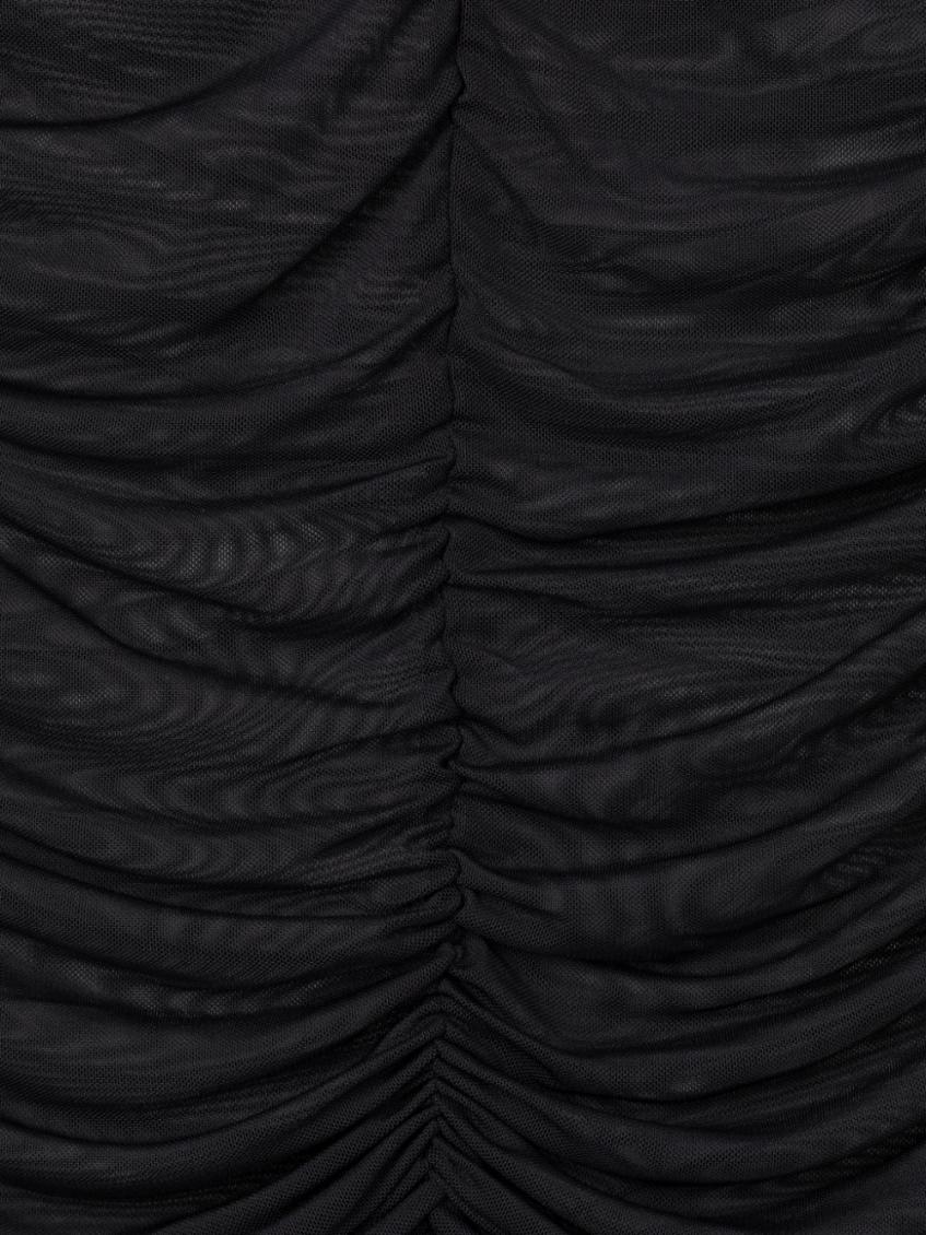 Black Cut-out Mesh Top 3