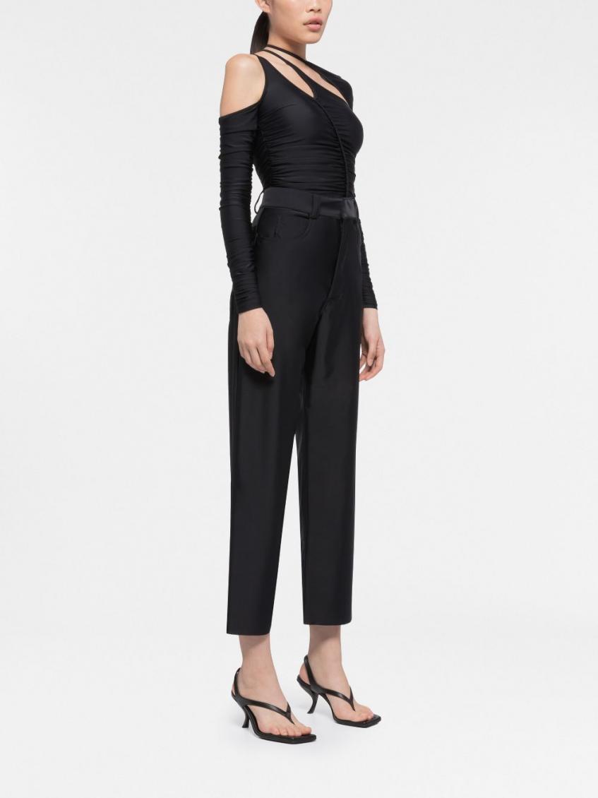 Black Cut-out Long Sleeve Top 4