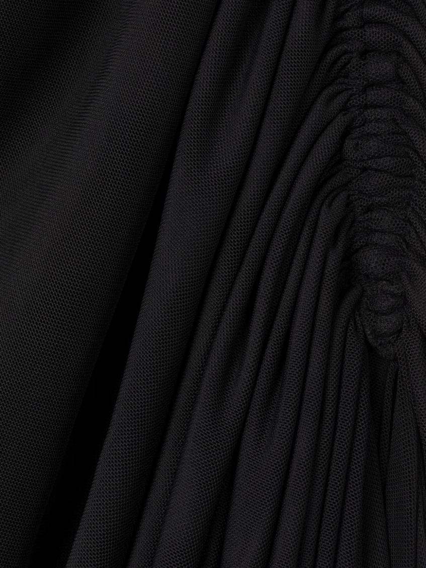 Black Side Slit Long Skirt 3