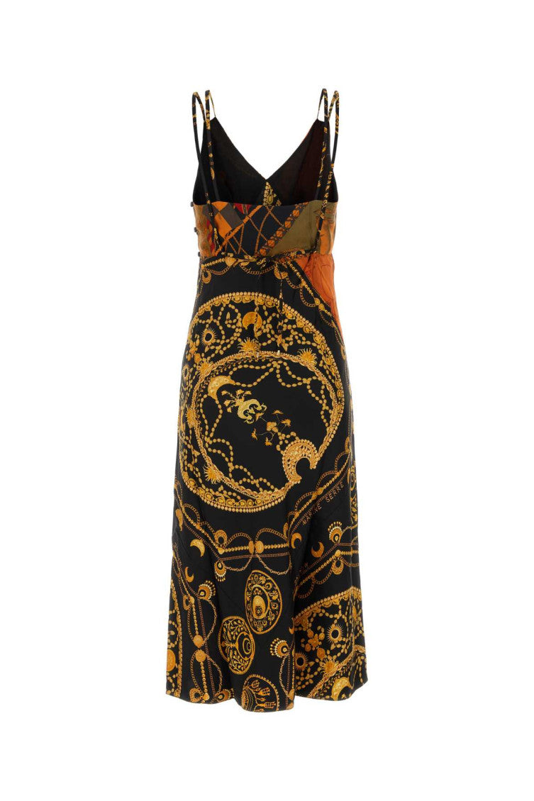 Multicolor Printed Silk Dress 2