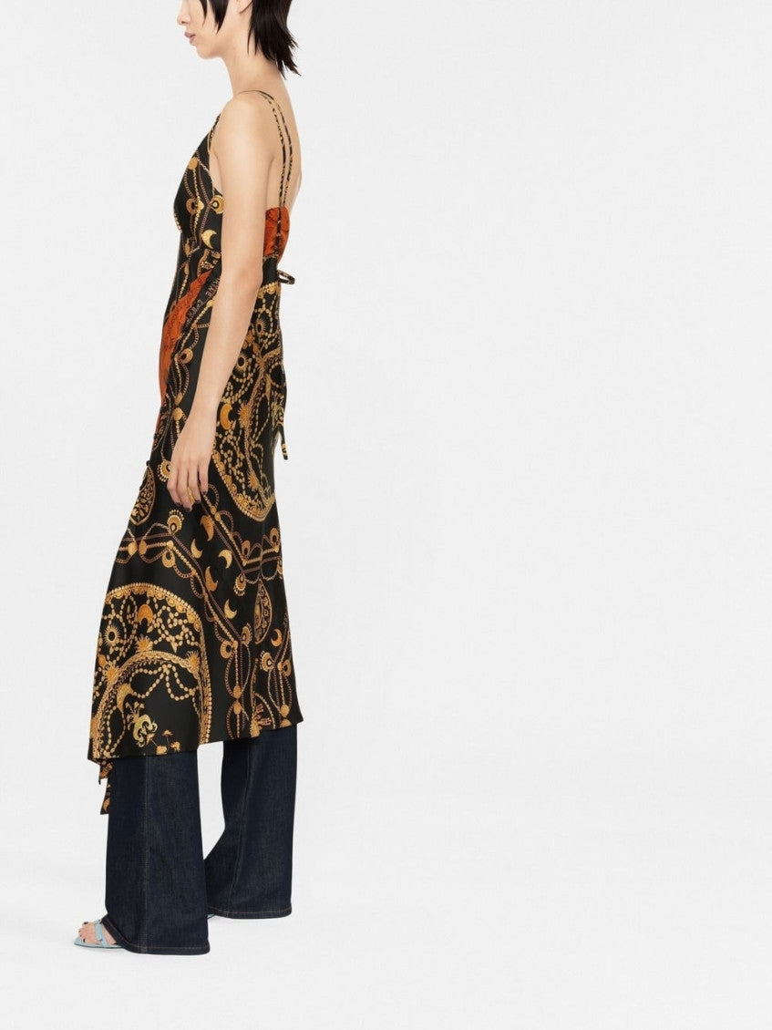 Multicolor Printed Silk Dress 3
