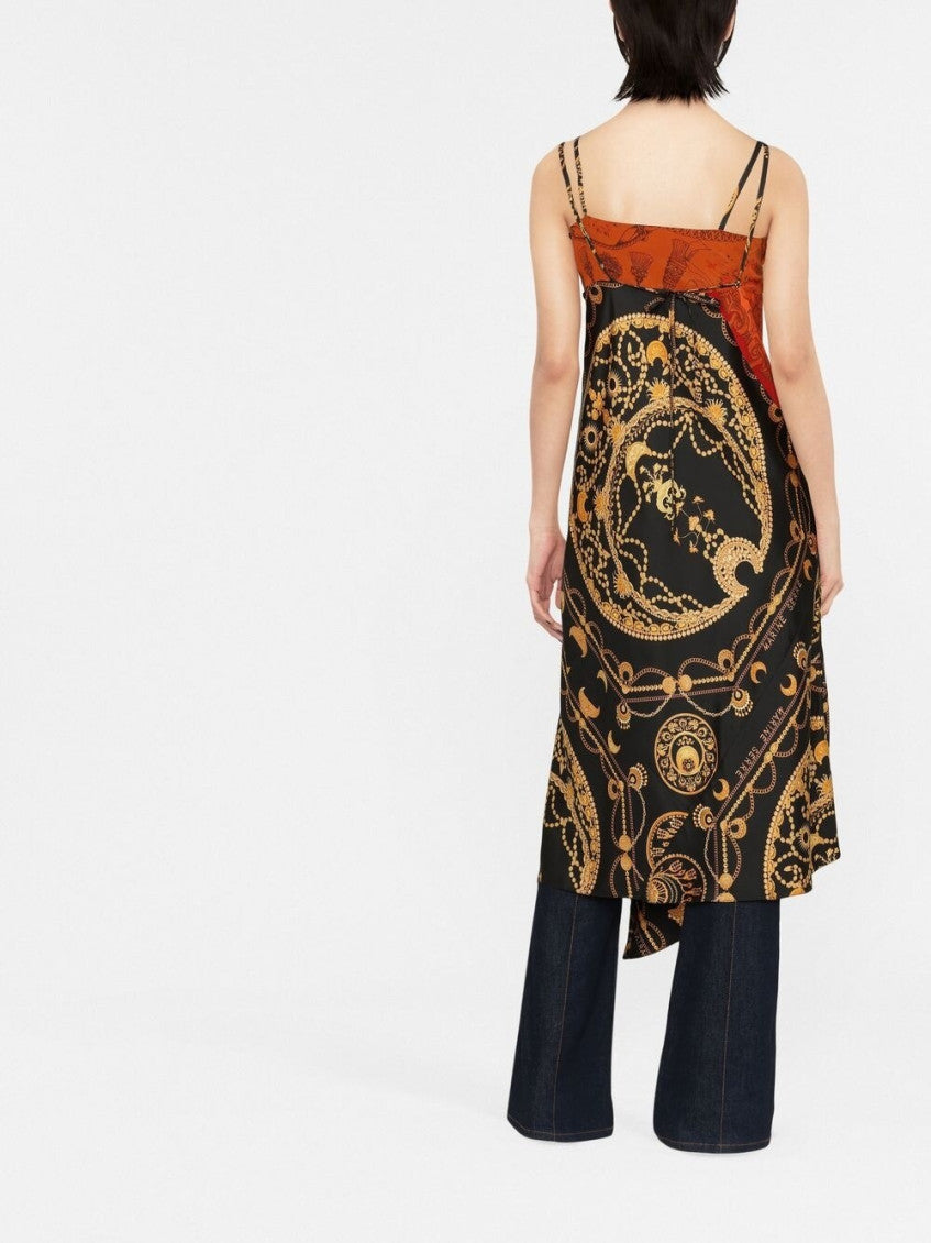 Multicolor Printed Silk Dress 4